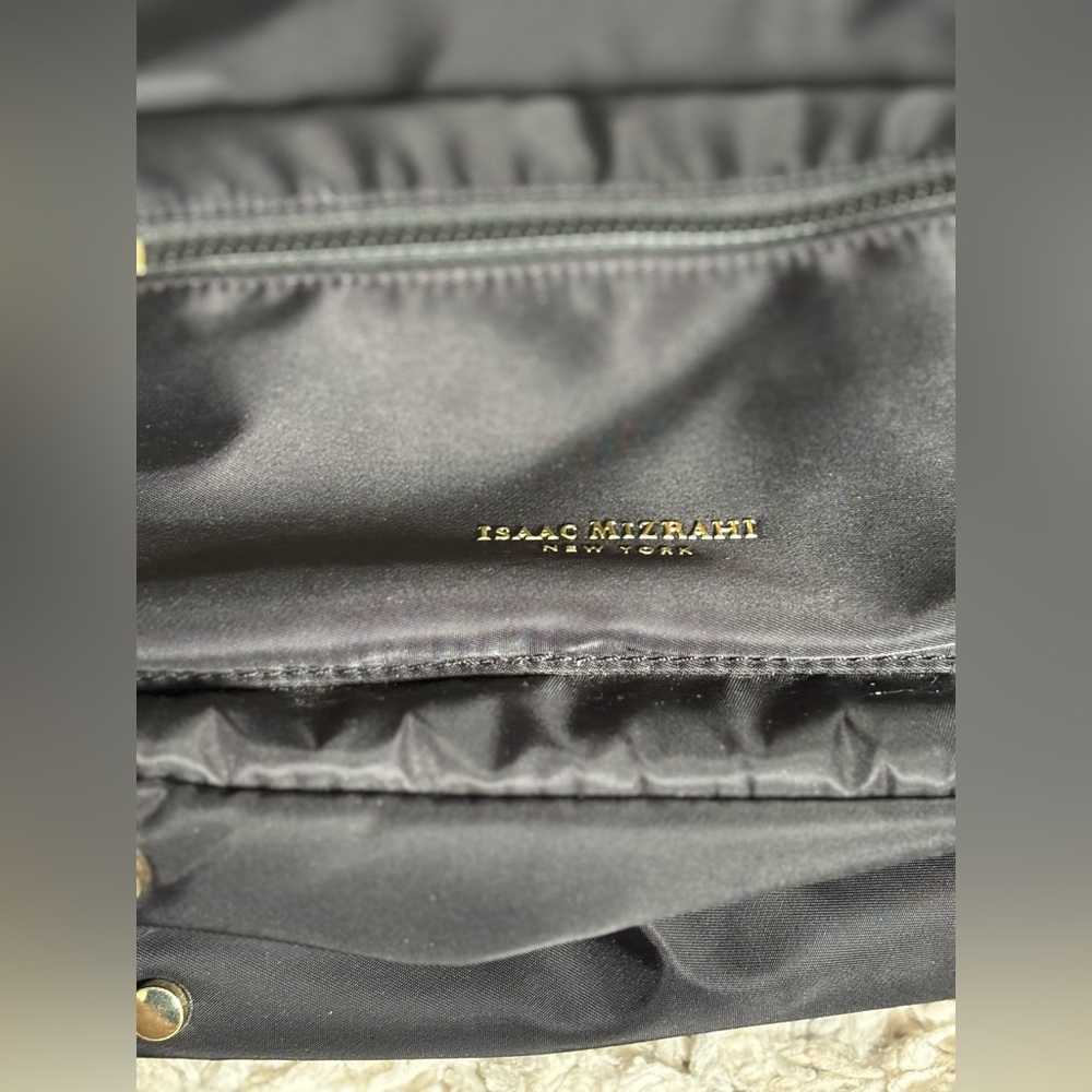 NEW tags Isaac Mizrahi BLACK Backpack small - Picture 2 of 12